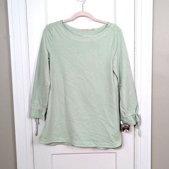 Soft Surroundings | Sage Green Cotton Blend Top Size Small - Picture 1 of 7